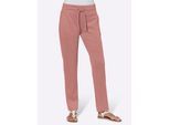 Schlupfhose CLASSIC BASICS, Damen, Gr. 24, Kurzgrößen, rot (rosenholz), 95% Polyester, 5% Elasthan, unifarben, lang, Hosen Schlupfhose