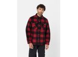 Funktionshemd DICKIES "Dickies Workwear Hemden PORTLAND SHIRT", Herren, Gr. M, Normalgrößen, rot, Flanell, Oberstoff: 100% Polyester. Füllung: 100% Polyester, Hemden
