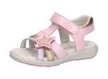 Sandale LICO "Sandale Rinara V", Mädchen, Gr. 30, rosa, Leder, Schuhe Sandale