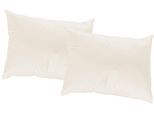 Dekokissen WIRTH "Janine" Gr. 3, beige (creme, gemustert unifarben), B:40cm L:60cm, Polyester, Dekokissen_Sitzkissen_Kissenhüllen, Kissenhülle ohne Füllung, 2 Stück