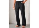Homewearpants CLASSIC, Herren, Gr. 24, Unterbauchgrößen, schwarz, 100% Baumwolle, unifarben, lang, Hosen