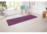 Läufer HANSE HOME EXCLUSIV "Liberty", lila, B:80cm H:7mm L:400cm, Polypropylen, Teppiche, Läufer, Uni-Meliert, robust, kräftige Farben, rundherum farbige Kettelung