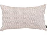 Dekokissen H.O.C.K. "Yuri", beige (hellgrau, coral, gemustert), B:30cm H:10cm L:50cm, Polyester, Dekokissen_Sitzkissen_Kissenhüllen, mit farbigen Mustermix, Kissenhülle mit Füllung, 1 Stück