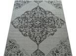 Teppich PACO HOME "Coco 202", grau, B:60cm H:4mm L:100cm, Polypropylen (PP), Teppiche, Teppich, Flachgewebe, Vintage Design, In- und Outdoor geeignet