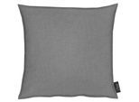 Dekokissen APELT "ALASKA" Gr. 1, grau (grau, unifarben), B:49cm L:49cm, Baumwolle, Polyester, Dekokissen_Sitzkissen_Kissenhüllen, Uni, Kissenhülle ohne Füllung, 1 Stück