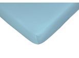 Spannbettlaken CASATEX "Jerry", blau (hellblau), 1 Stk., Jersey, 90-100x190-200 30cm, Jersey, Obermaterial: 100% Baumwolle, Bettlaken, Spannbettlaken, komfortables Überziehen durch hohe Elastizität