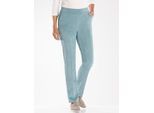 Cordhose CLASSIC BASICS, Damen, Gr. 24, Kurzgrößen, grün (jade), 85% Polyester, 12% Polyamid, 3% Elasthan, unifarben, lang, Hosen Cordhose