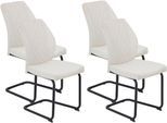 HELA Freischwinger »OSLO«, (Set), 4 St., Microfaser-Samtvelours, Freischwinger,Rautensteppung,Microfaser Samtvelour,140kg...