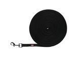 Trixie Schleppleine, gummiert schwarz S-M