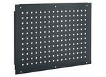 Schäfer Shop Pure Seitenblende für manuell höhenverstellbare Arbeitstische AST31, 38 x 10 mm Lochraster, bis 50 kg, Stahl, anthrazitgrau