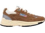 Autry Low-Top Sneaker - Sneakers Hyperway In Mesh E Suede Cigar/Argento - Gr. 40 (EU) - in Braun - für Damen