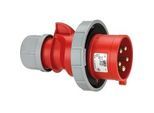 CEE-Stecker Shark IP67, 5-polig, 400V, 16A - rot/grau - Schraubanschluss