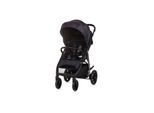 Chipolino Kinderwagen Buggy Insta, Fußabdeckung, Federung, Korb, Gurt, klappbar schwarz