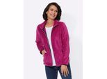 Fleecejacke CASUAL LOOKS, Damen, Gr. 48, pink (magenta), 100% Polyester, unifarben, Jacken Fleecejacke