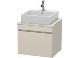 Duravit DuraStyle Konsolenwaschtischunterbau wandhängend Taupe Matt 600x478x512 mm - DS530009191 DS530009191