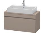 Duravit DuraStyle Konsolenwaschtischunterbau wandhängend Basalt Matt 1000x478x512 mm - DS530404343 DS530404343