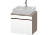 Duravit DuraStyle Konsolenwaschtischunterbau wandhängend Weiß & Basalt Matt 600x478x512 mm - DS53000 DS530001843