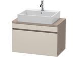 Duravit DuraStyle Konsolenwaschtischunterbau wandhängend Taupe & Basalt Matt 800x478x512 mm - DS5302 DS530209143