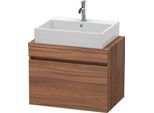 Duravit DuraStyle Konsolenwaschtischunterbau wandhängend Nussbaum Matt 700x478x512 mm - DS530107979 DS530107979