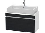 Duravit DuraStyle Konsolenwaschtischunterbau wandhängend Eiche Schwarz & Weiß Matt 900x478x512 mm - DS530301618