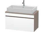 Duravit DuraStyle Konsolenwaschtischunterbau wandhängend Weiß & Basalt Matt 900x478x512 mm - DS53030 DS530301843