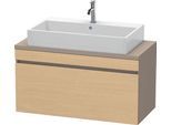 Duravit DuraStyle Konsolenwaschtischunterbau wandhängend Natur Eiche & Basalt Matt 1000x478x512 mm - DS530403043