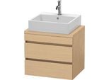 Duravit DuraStyle Konsolenwaschtischunterbau wandhängend Natur Eiche Matt 600x478x512 mm - DS5305030 DS530503030