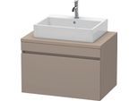 Duravit DuraStyle Konsolenwaschtischunterbau wandhängend Basalt Matt 800x548x512 mm - DS531204343 DS531204343