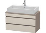 Duravit DuraStyle Konsolenwaschtischunterbau wandhängend Taupe & Basalt Matt 900x478x512 mm - DS5308 DS530809143