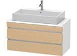 Duravit DuraStyle Konsolenwaschtischunterbau wandhängend Natur Eiche & Weiß Matt 1000x478x512 mm - D DS530903018