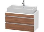 Duravit DuraStyle Konsolenwaschtischunterbau wandhängend Nussbaum & Weiß Matt 900x478x512 mm - DS530 DS530807918