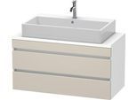 Duravit DuraStyle Konsolenwaschtischunterbau wandhängend Taupe & Weiß Matt 1000x478x512 mm - DS53090 DS530909118