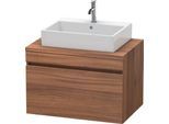Duravit DuraStyle Konsolenwaschtischunterbau wandhängend Nussbaum Matt 800x548x512 mm - DS531207979 DS531207979