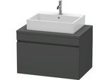 Duravit DuraStyle Konsolenwaschtischunterbau wandhängend Graphit Matt 800x548x512 mm - DS531204949 DS531204949