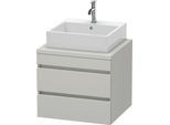 Duravit DuraStyle Konsolenwaschtischunterbau wandhängend Betongrau Matt 600x548x512 mm - DS531500707 DS531500707