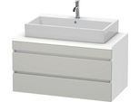 Duravit DuraStyle Konsolenwaschtischunterbau wandhängend Betongrau & Weiß Matt 1000x548x512 mm - DS5 DS531900718
