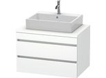 Duravit DuraStyle Konsolenwaschtischunterbau wandhängend Weiß Matt 800x548x512 mm - DS531701818 DS531701818