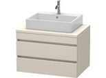 Duravit DuraStyle Konsolenwaschtischunterbau wandhängend Taupe Matt 800x548x512 mm - DS531709191 DS531709191