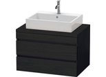 Duravit DuraStyle Konsolenwaschtischunterbau wandhängend Eiche Schwarz Matt 800x548x512 mm - DS53170 DS531701616