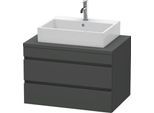 Duravit DuraStyle Konsolenwaschtischunterbau wandhängend Graphit Matt 800x548x512 mm - DS531704949 DS531704949