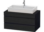Duravit DuraStyle Konsolenwaschtischunterbau wandhängend Eiche Schwarz Matt 1000x548x512 mm - DS5319 DS531901616
