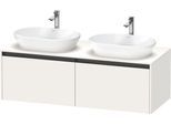 Duravit Ketho.2 Konsolenwaschtischunterbau wandhängend Weiß Supermatt 1400x550x459 mm - K24888B84840 K24888B84840000