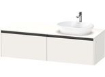 Duravit Ketho.2 Konsolenwaschtischunterbau wandhängend Weiß Supermatt 1600x550x459 mm - K24889R84840 K24889R84840000