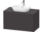 Duravit Ketho.2 Konsolenwaschtischunterbau wandhängend Graphit Supermatt 1000x550x568 mm - K24896080 K24896080800000