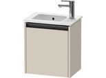 Duravit Ketho.2 Waschtischunterbau wandhängend Taupe Supermatt 410x292x440 mm - K25060L83830000 K25060L83830000