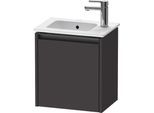 Duravit Ketho.2 Waschtischunterbau wandhängend Graphit Supermatt 410x292x440 mm - K25060R80800000 K25060R80800000