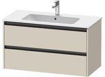 Duravit Ketho.2 Waschtischunterbau wandhängend Taupe Supermatt 1010x480x550 mm - K25264083830000 K25264083830000
