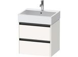 Duravit Ketho.2 Waschtischunterbau wandhängend Weiß Supermatt 584x460x549 mm - K25275084840000 K25275084840000