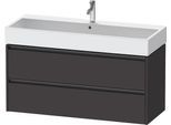 Duravit Ketho.2 Waschtischunterbau wandhängend Graphit Supermatt 1184x460x549 mm - K25279080800000 K25279080800000