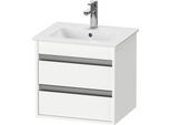Duravit Ketho Waschtischunterbau wandhängend Weiß Matt 500x412x480 mm - KT644401818 KT644401818